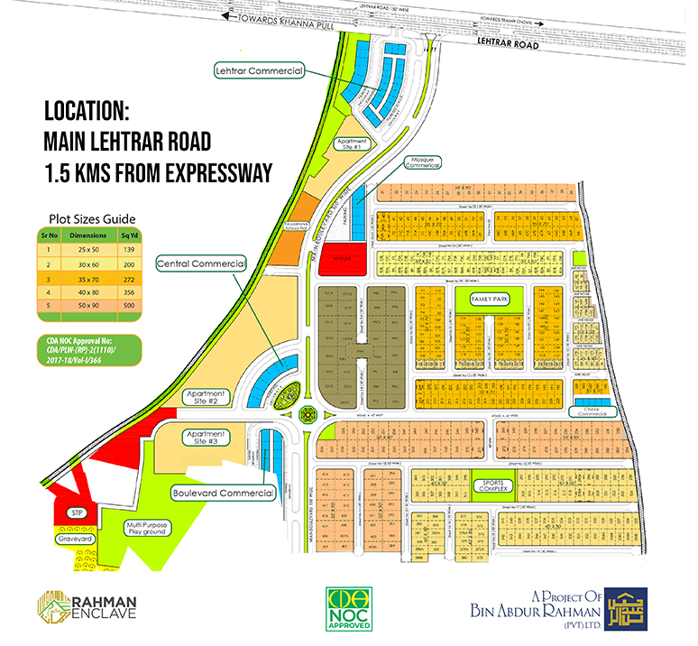 Layout Plan of Rahman Enclave